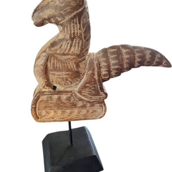 Vintage  charm  Racha Kampu Thai Mythological Creature Half Horse Half Seashell - Picture 3 of 4